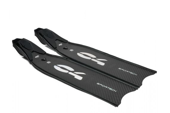Ласты C4 Carbon Sportech Rubber Carbon T700 черный