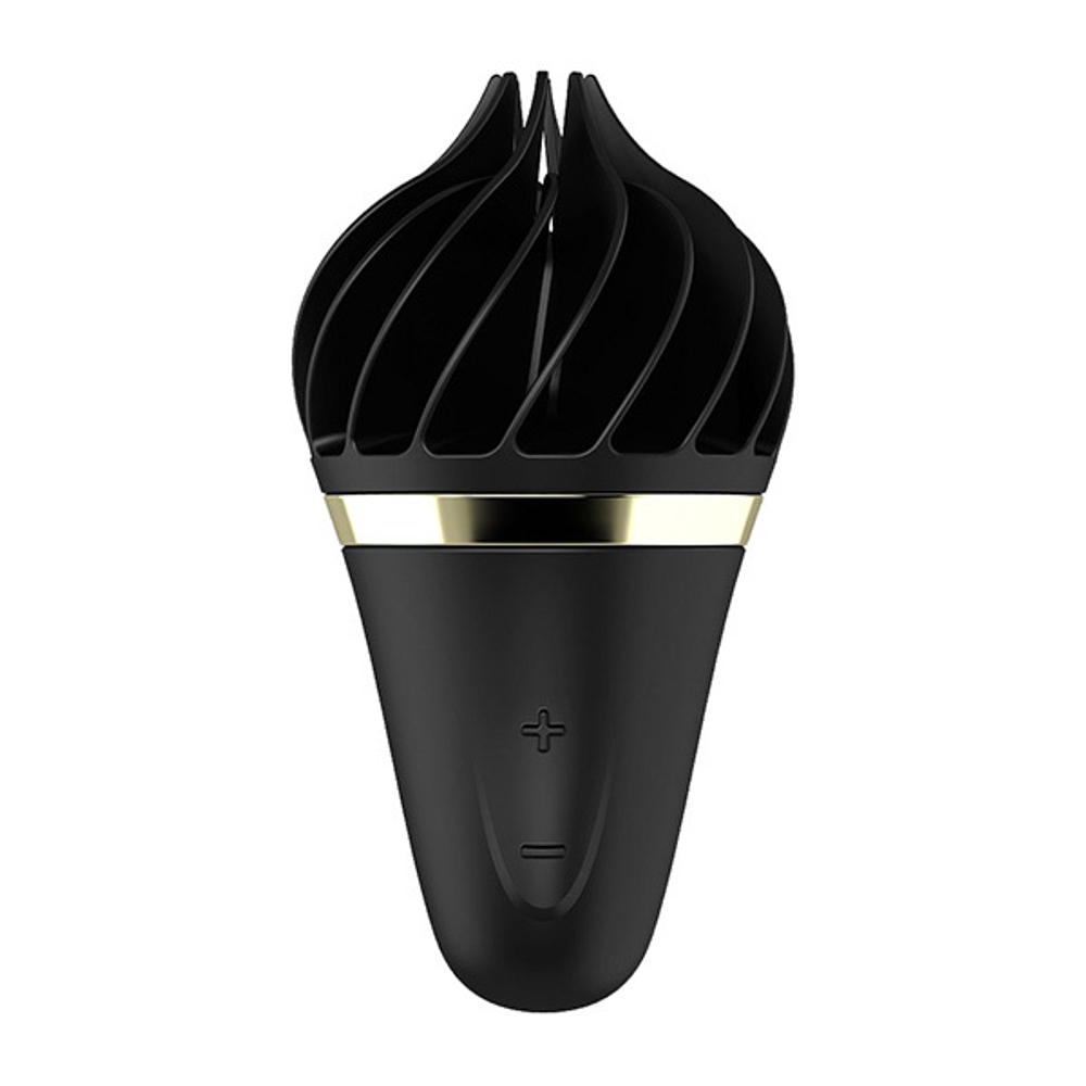 Черный вибратор-спиннер Satisfyer Sweet Treat