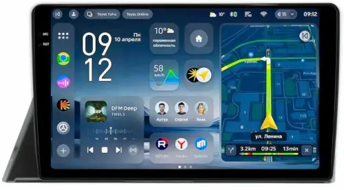 Магнитола для Toyota Sienta 2 2015-2022 - Teyes CC4-PRO монитор 10.36" 2K QLED на Android 13, Быстрейшая, Snapdragon 778G, ИИ, CarPlay, DSP, 4G SIM-слот