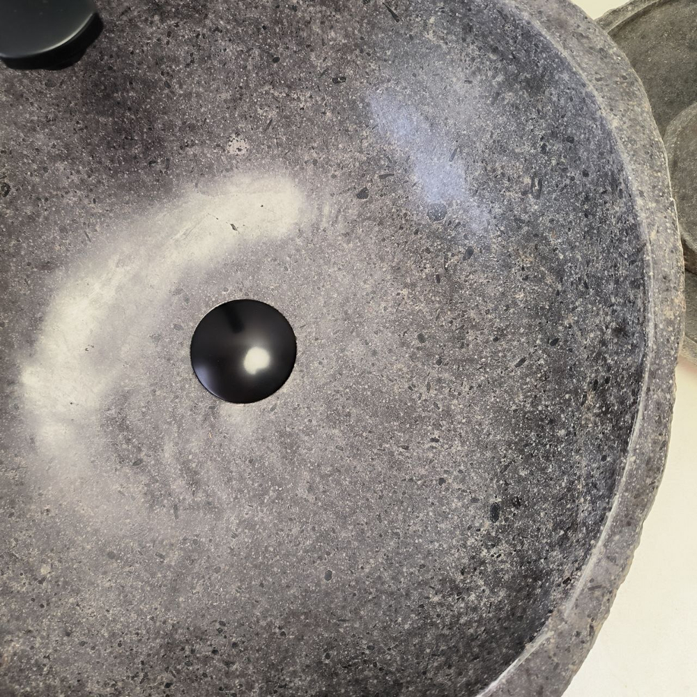 Раковина из речного камня RS-63328 (47*45*15) 0122