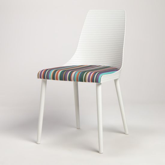 Стул пластиковый обеденный Salma белый