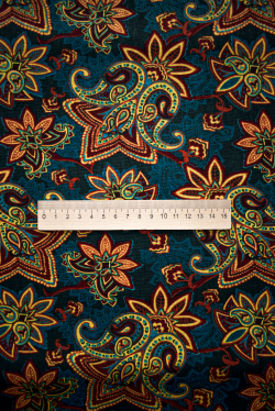 Ткань бязь плательная, рис. " Восточные мотивы", ширина 150 см, арт. 911