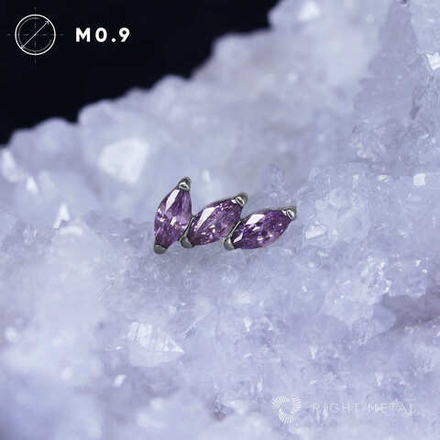 3K Plume Amethyst CZ