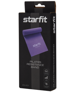 Лента для пилатеса ES-201 1200x150x0,65 мм, фиолетовый пастель