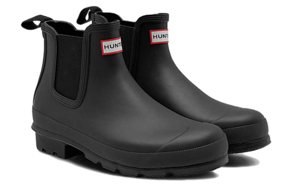 HUNTER Breathable, Waterproof, And Abrasion Resistant Rain Boots Men"s Black