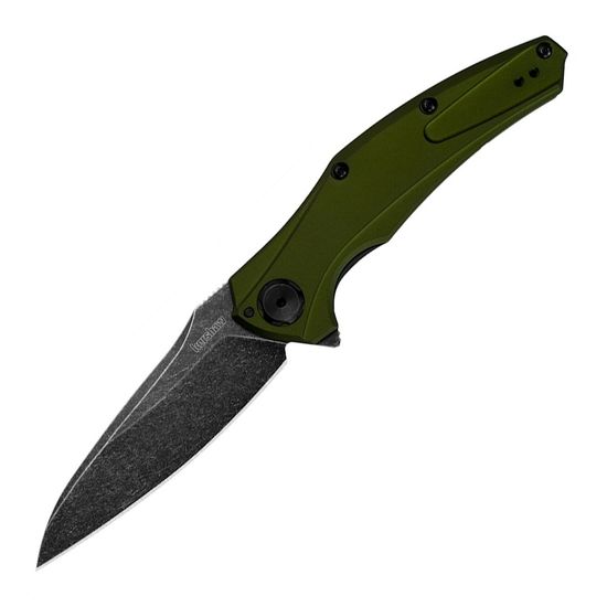 Складной нож KERSHAW Bareknuckle 7777OLBW c клинком из стали Sandvik™ 14C28N, рукоять алюминий