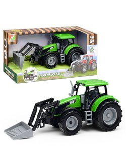Игрушка Трактор с грейдером Фермерский зеленый (550-3J-1)