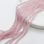 Розовый кварц, размер около 3,3 мм, цена за нить 120 шт (38 см)