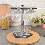 Набор 12 предметов (6 фужеров 385мл, 6 стопок 50мл) на подставке, 20188