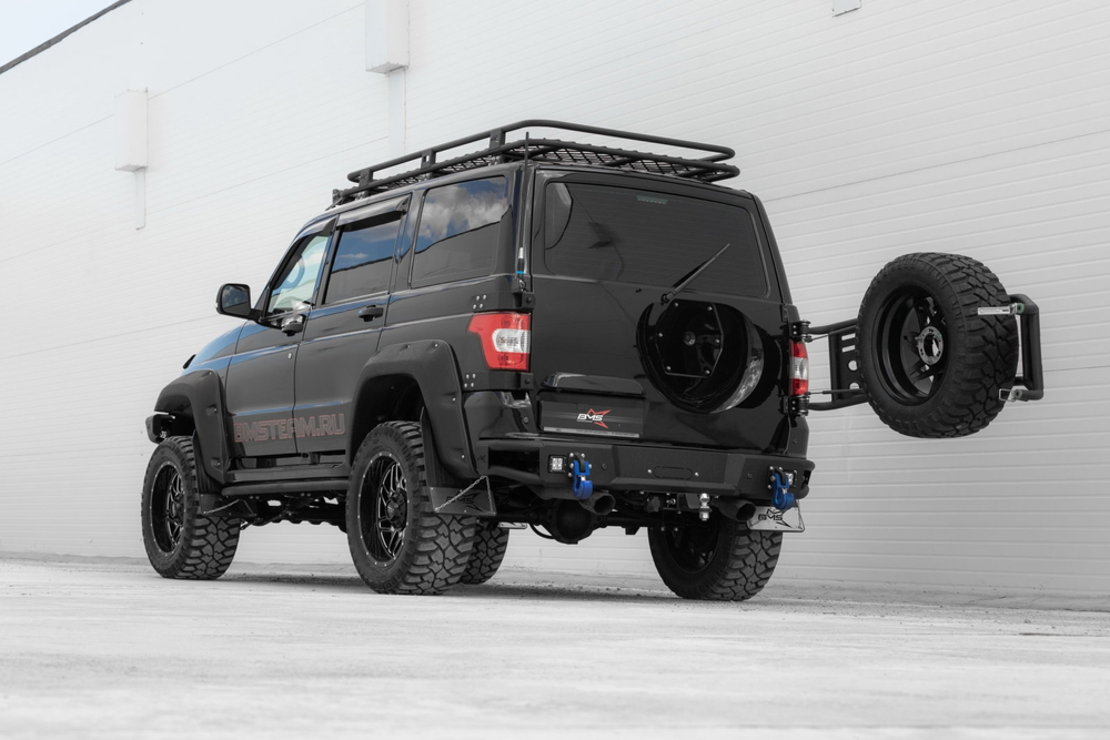 Калитка под запаску BMS ALFA для УАЗ Патриот 2008-2024