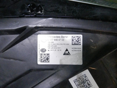 Фара левая Mercedes A W177 (2018-2022) LED