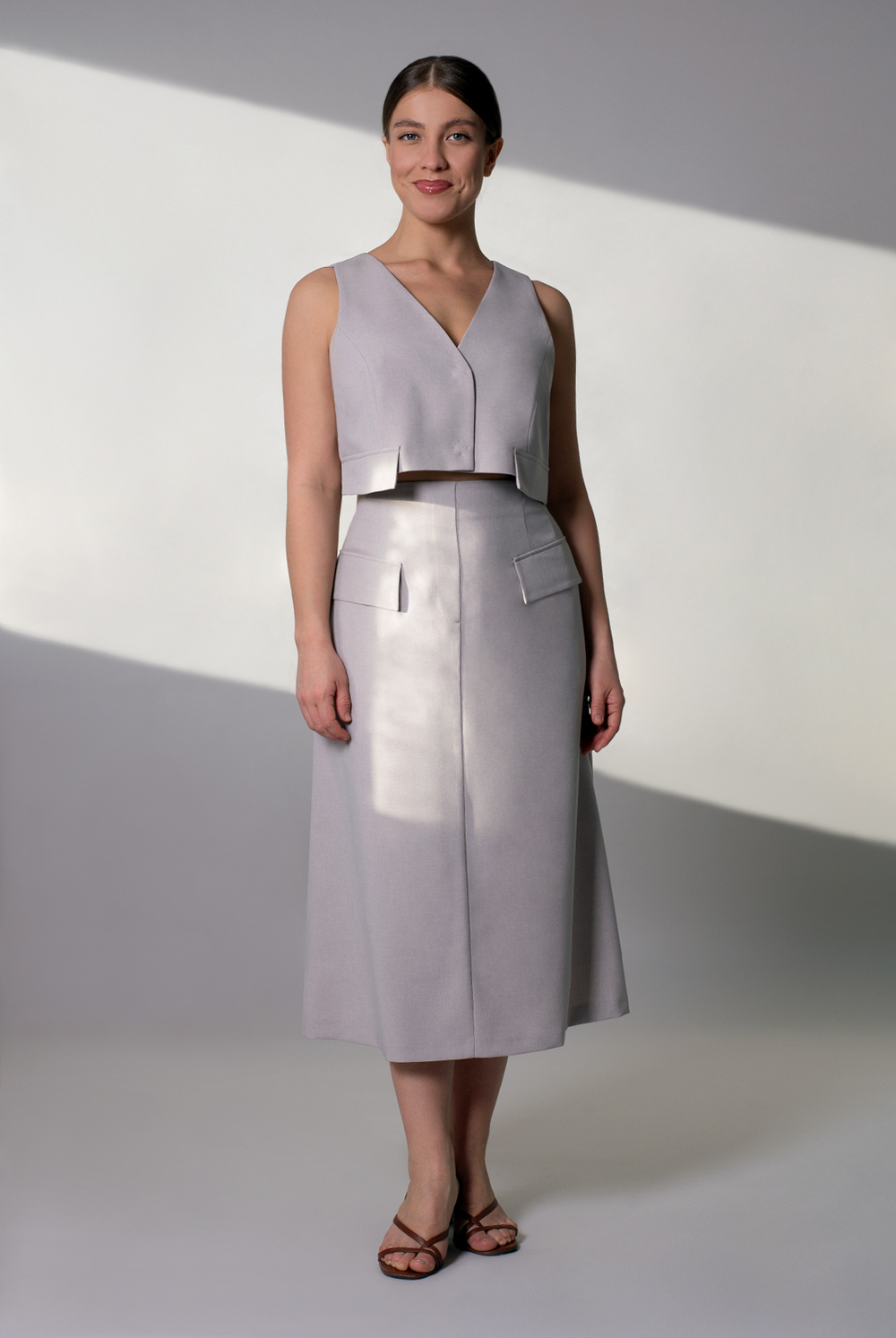 Жилет женский 4062ВП, какао #259Кк064062ВП