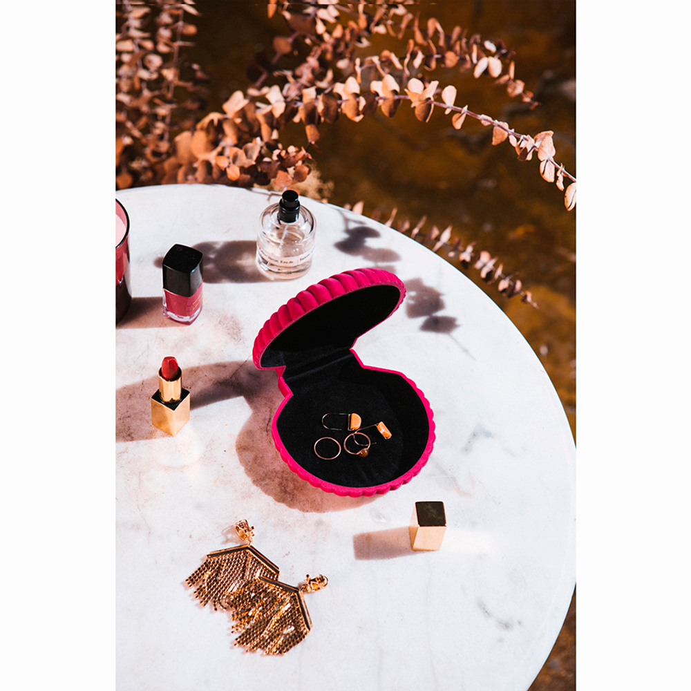 Шкатулка для украшений venus, 12,8х12,6х5 см, розовая