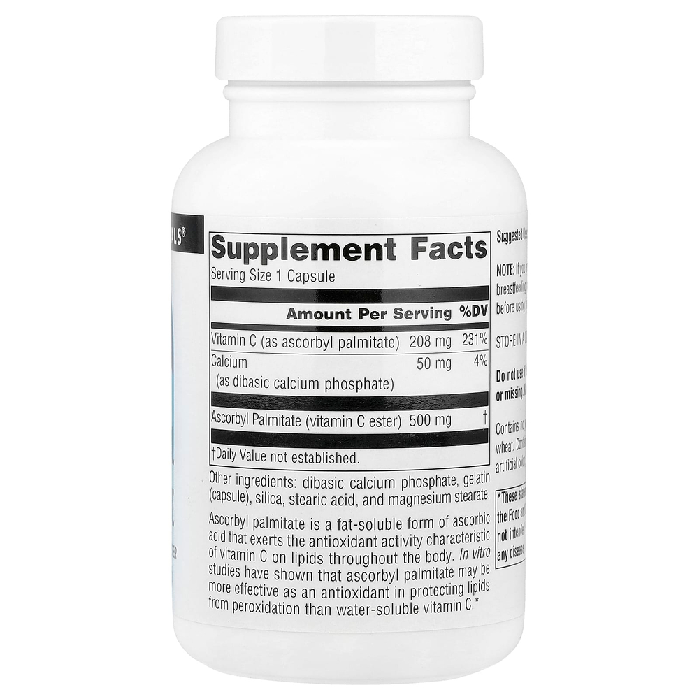 Source Naturals, аскорбил пальмитат, 90 капсул