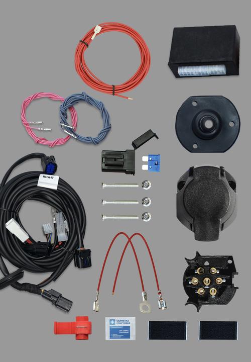 Комплект штатной электрики для фаркопа 7-pin Hyundai Palisade l 2018-2022 с блоком 7.2 (premium) - КонцептАвто KA SC 72 109 203