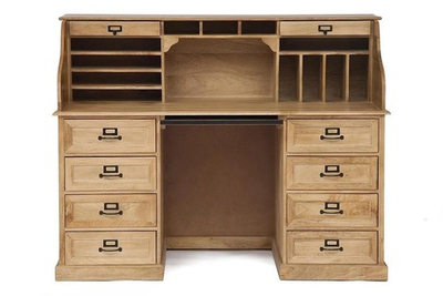 Стол бюро Secret De Maison ACADEMY дерево манго, 120х150х75см, Natural (натуральный)