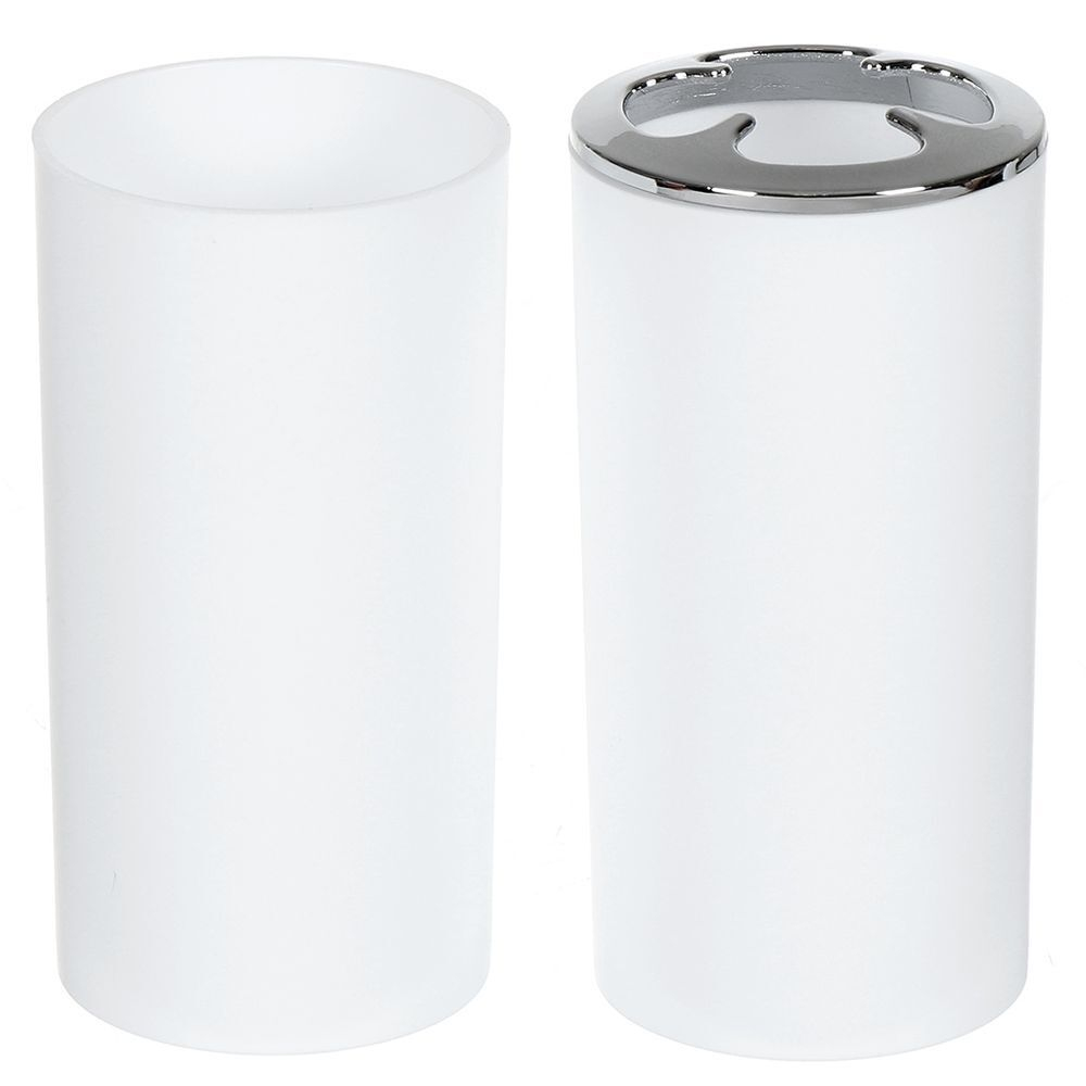 Набор для ванной 4 пр, Аника, бел, пластик, стак,подс д/зуб щет,дозат д/мыла,мыл-ца, Y9-077