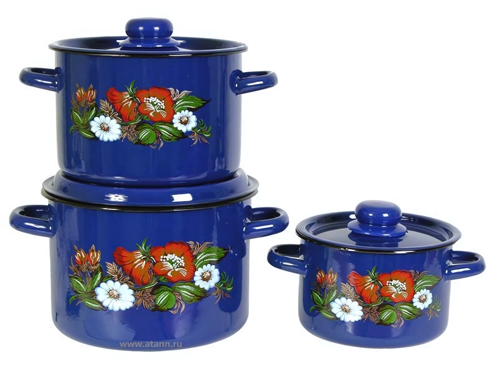 Набор кастрюль "Русское поле"