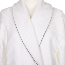 Халат Hamam Tosya белый Турция фрагмент