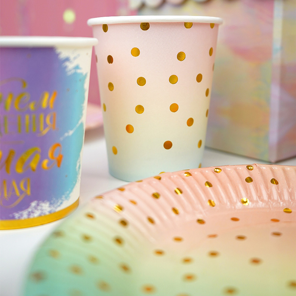 Тарелки, "конфетти" макаронс