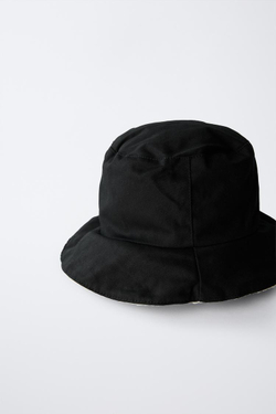 ZARA ПАНАМА С КРУЖЕВОМ КРОШЕ, ЧЕРНЫЙ