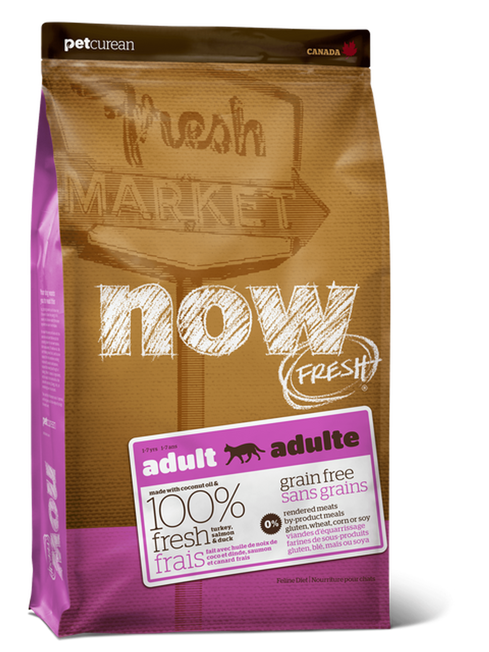 NOW FRESH  для Взрослых Кошек с Индейкой, Уткой и овощами (Fresh Grain Free Adult Cat Recipe ) 3,63 кг