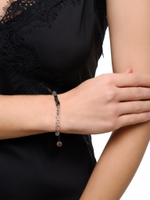 Браслет "Hematite cube gray bubble" Silver