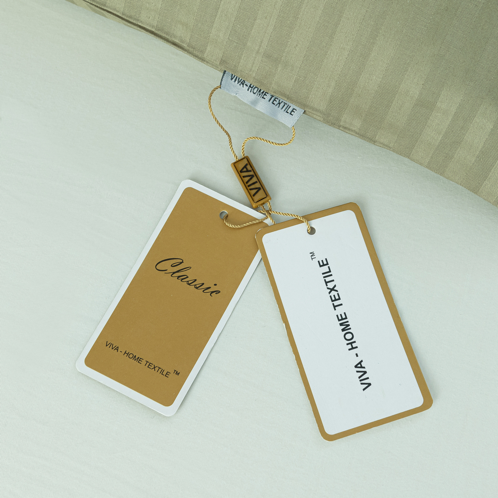 Комплект постельного белья Страйп Сатин Однотонный CT028