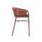 Полубарный стул Yanet терракотовый