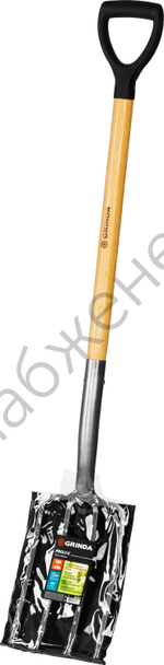 GRINDA 280 x 180 x 1200 мм, антикор. покрытие, деревянный черенок высш. сорт, с пластиковой рукояткой, вилы садовые, PROLine (39727)
