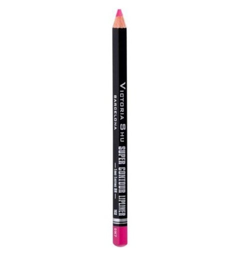 Victoria Shu Карандаш для губ Super Contour, устойчивый, тон №162, Ярко-розовый, 0,78 гр