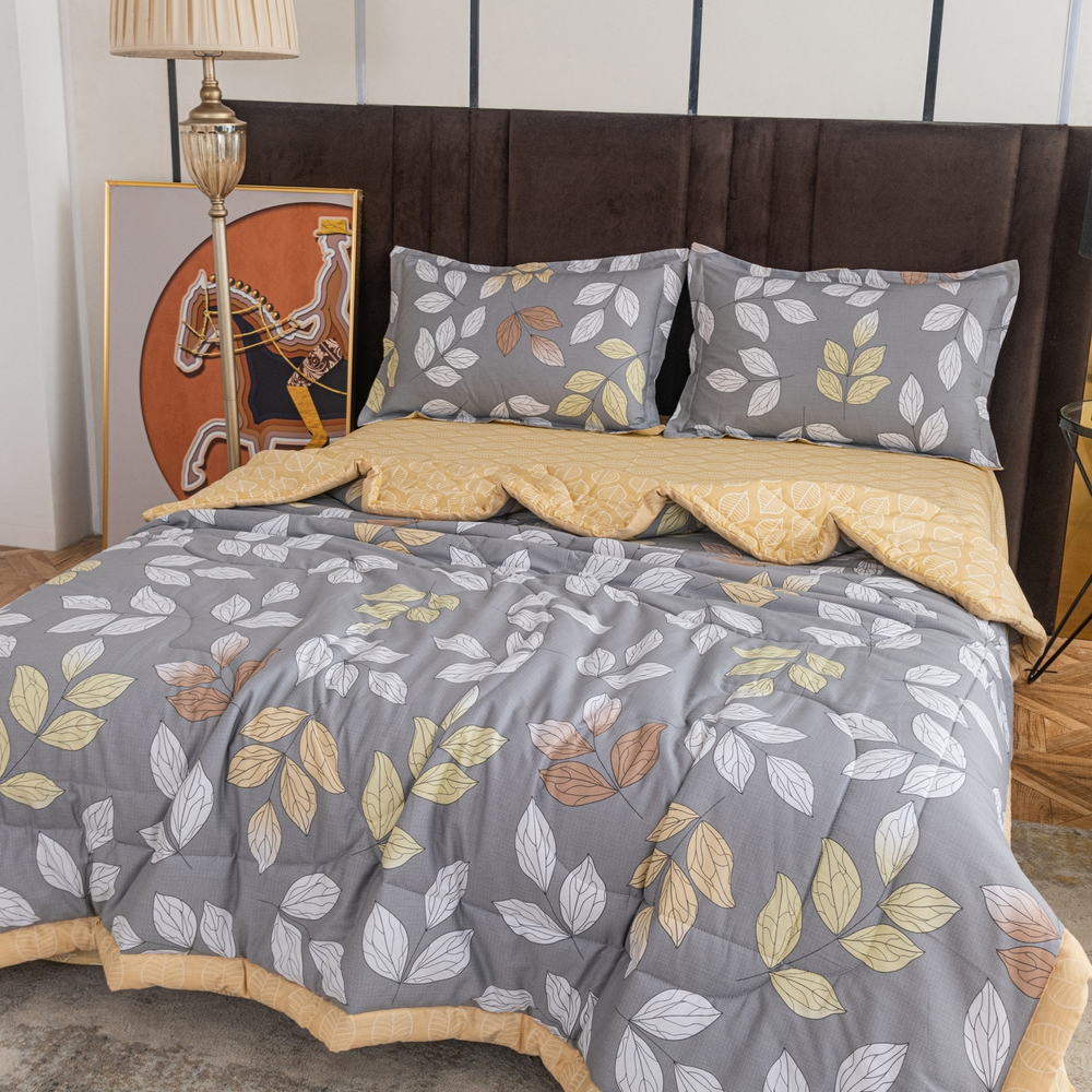 Комплект постельного белья Сатин с Одеялом 100% хлопок OB138