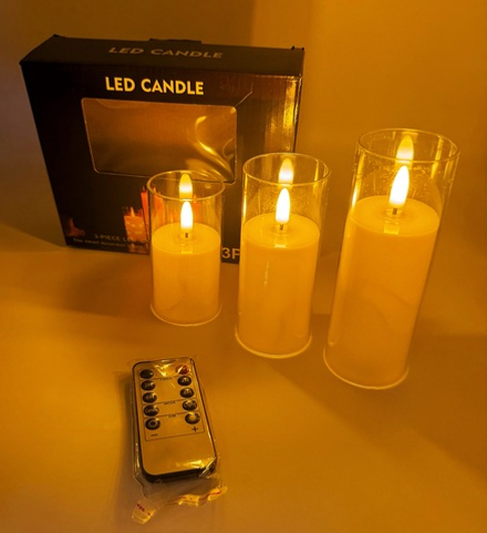 Набор светодиодных свечей на пульте управления оптом