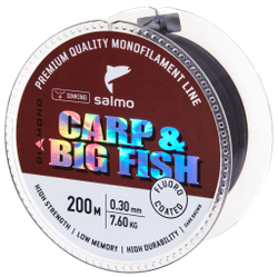 Леска монофильная Salmo Diamond CARP & BIG FISH FLUORO COATED Dark Brown 200/030