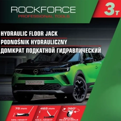 Домкрат подкатной гидравлический 3т RockFORCE RF-T820033X