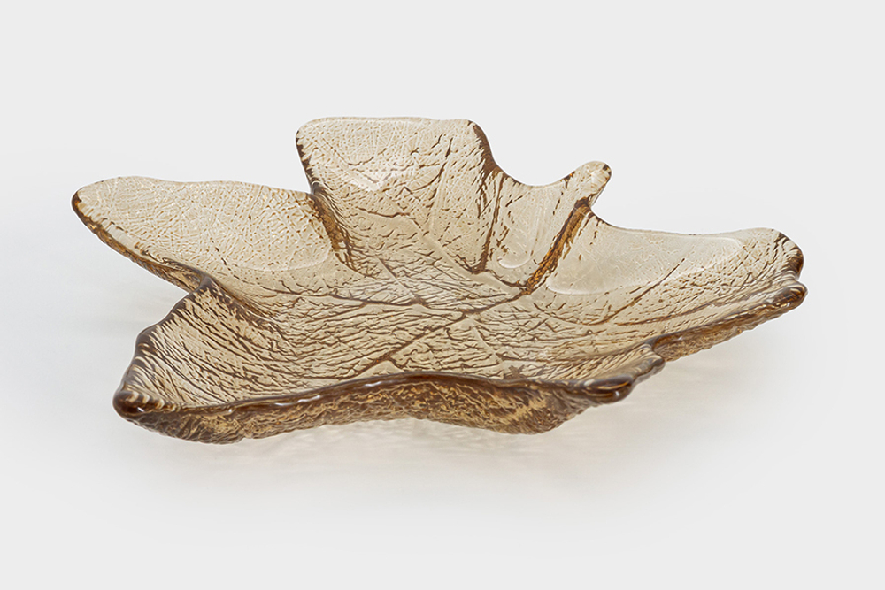 Блюдо 22х23см Anna Lafarg Autumn forest Кленовый лист янтарный