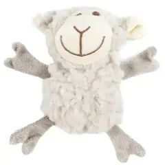 AROMADOG игрушка для собак Овечка кругляш 14 см с пищалкой, серый