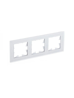 ATLASDESIGN 3-постовая РАМКА, универсальная, БЕЛЫЙ ATN000103