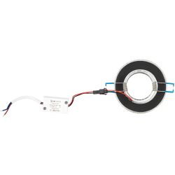 Светильник встраиваемый cо светодиодной подсветкой ЭРА DK LD9 SL/WH под лампу MR16 GU5.3 прозрачный