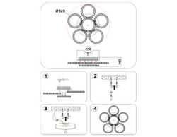 Ambrella Потолочный светодиодный светильник с пультом Original FA9531