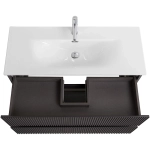 Тумба с раковиной BelBagno 100 UNO-MINI-1000-2C-SO-GSO+BB-8099-3-100 темно-серая матовая