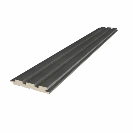 Стеновая реечная панель Альберо, Бетон Тёмный, 120*16*2750 мм