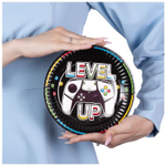 Тарелки бумажные «GAME ON. LEVEL UP. Геймер», 17/ 23 см, 6 шт