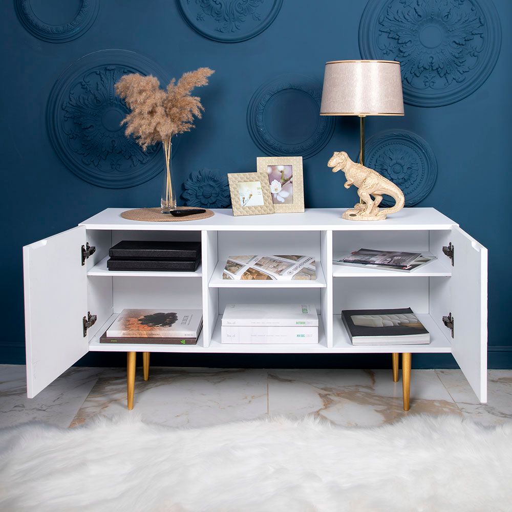 Тумба под ТВ Тропик 117см Стайл Айс Голд