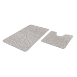 Набор ковриков д/ванной  Shahintex PP 60*100+60*50 перламутр (01)