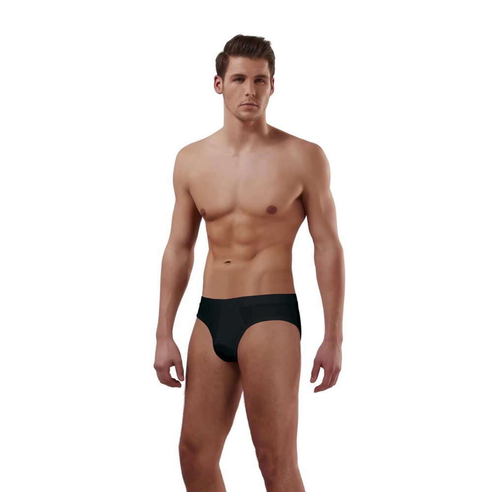 Классические мужские трусы-слипы из хлопкового волокна Doreanse Cotton Premium (Размер: S) (Цвет: черный)