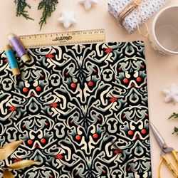 Ткань бифлекс  каллиграфия