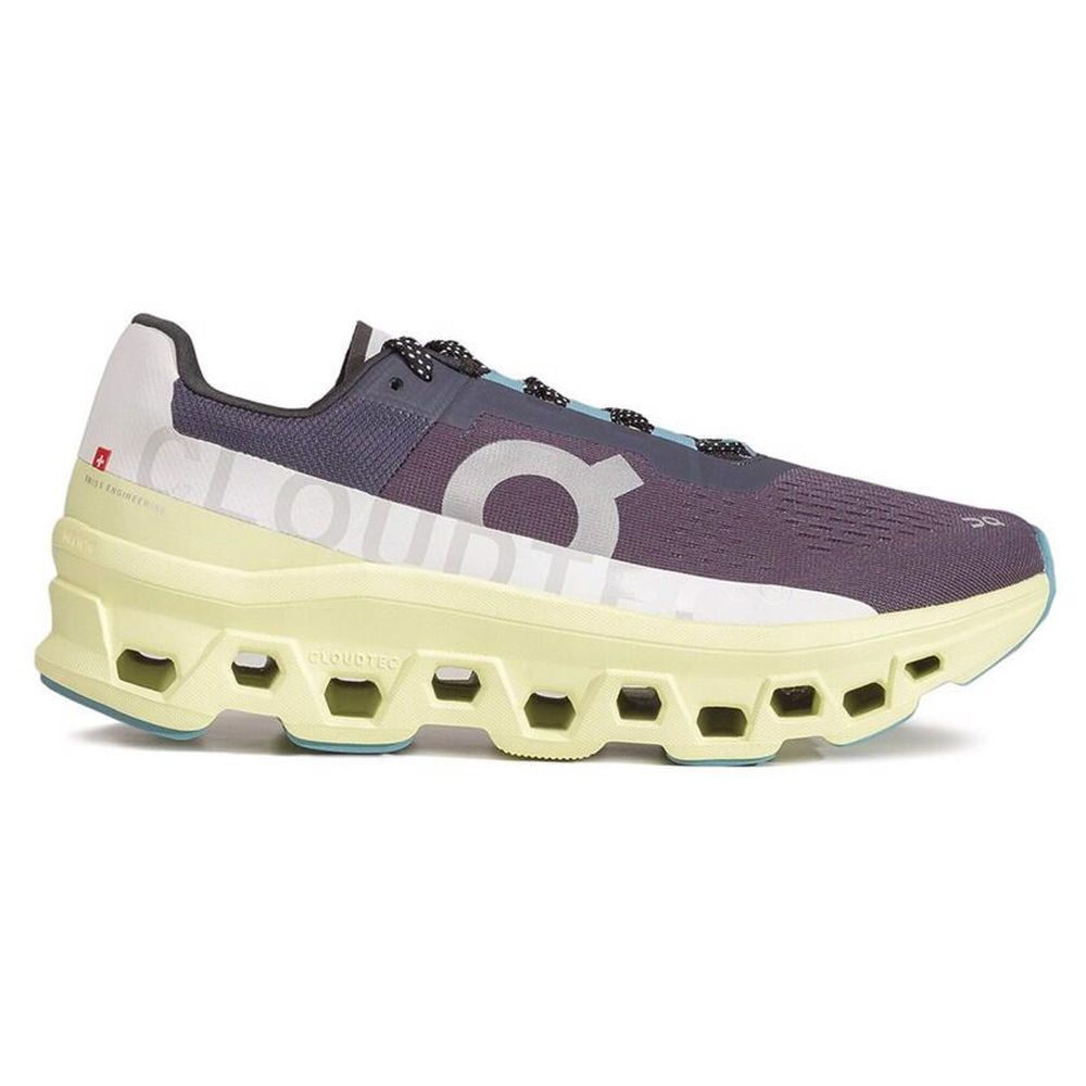 Мужские беговые кроссовки On Running Cloudmonster Purple/White
