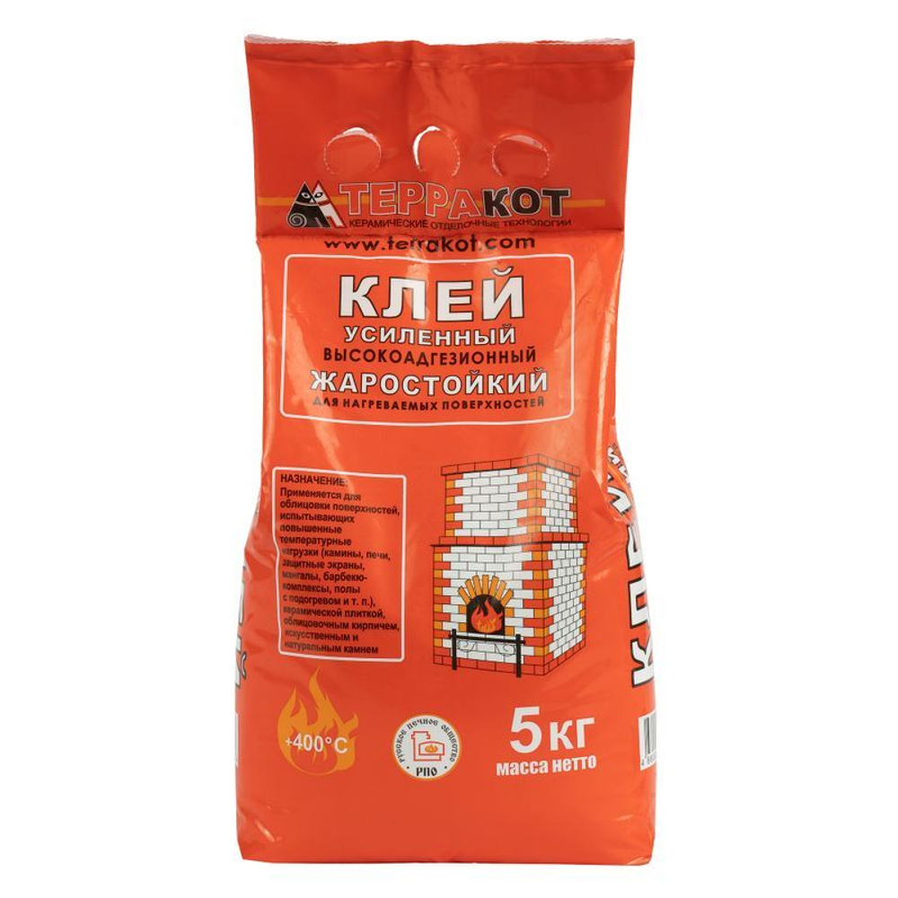 Клей усиленный жаростойкий Терракот 5 кг