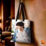 Сумка шоппер с принтом BTS